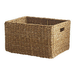 WOVEN RECTANGLE BASKET - LARGE - Baskets