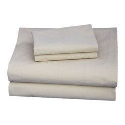 Thread Experiment - Tan Solid Sheet Set, California King - Sheet And Pillowcase Sets