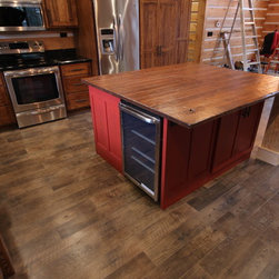 Coe Hill, Ontario   Rustic Wormy Ash Cottage Kitchen - Products