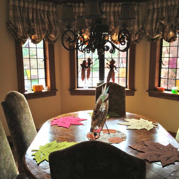 Tudor style leaded glass