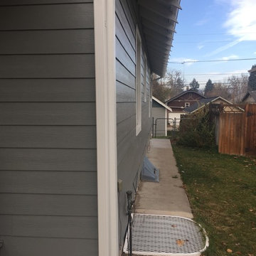 Gray Slate & Arctic White w/ Evening Blue Shake & Roof Replacement
