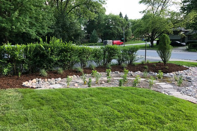 Example of a trendy home design design in Chicago
