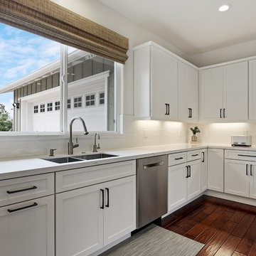 Modern Beachy White Kitchen