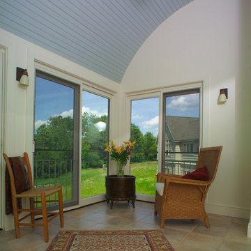 Barrel-Vault Ceiling Sunroom