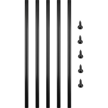 Deck Balusters Metal Deck Spindles 51 Pack Aluminum Alloy Railing, 32 Inch