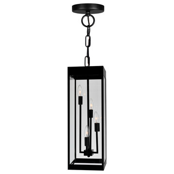 Windsor 4 Light Black Outdoor Ceiling Light