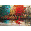 "Primavera" Abstract Landscape Painting by Mavis, 24"x36"