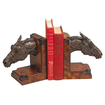 Bookends Bookend EQUESTRIAN Lodge Thoroughbred Racehorse by Belden
