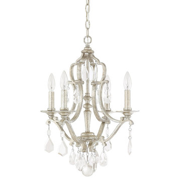 Capital Lighting 4184AS CR Blakely 4 Light 18"Chandelier, Antique Silver