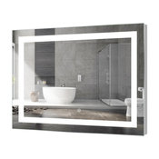 Kent Rectangular LED Mirror with Sensor, 48"x36"