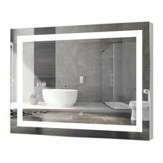 50 Most Por Modern Bathroom Mirrors For 2019 Houzz Mod Kent Rectangular Led Mirror With Sensor 48 X36 Bathroom Mirrors