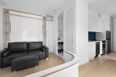 Inspiration for a modern living room remodel in Dallas