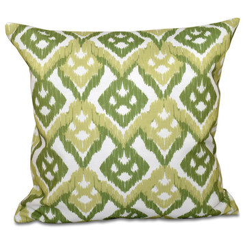 Hipster, Geometric Outdoor Pillow, Green, 20"x20"