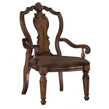 San Mateo Carved Back Arm Chair by Pulaski Furniture