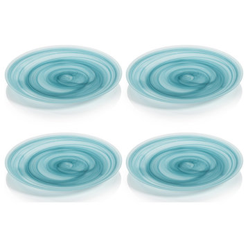 Barren Medium Alabaster Glass Plates, Set of 4