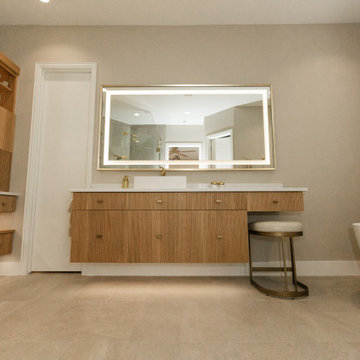 Lux Modern Spa Master bathroom
