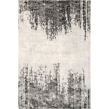 nuLOOM Penelope Faded Chevrons Area Rug, Gray, 5'x8'