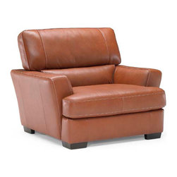 Natuzzi Editions Leather Chair B746 - Living Room Chairs