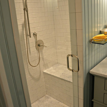 Beautiful Blue Beadboard Bathroom