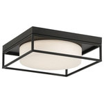 Eurofase - Eurofase 39332-035 Rover - 24W LED Small Flush  Minimalist Modern - Chic minimalism exuberates from the Rover collectiRover 24W LED Small  Black Opal Glass *UL Approved: YES Energy Star Qualified: n/a ADA Certified: n/a  *Number of Lights:   *Bulb Included:Yes *Bulb Type:LED *Finish Type:Black