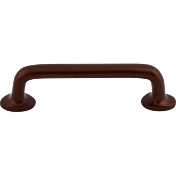 Top Knobs M1388 Rounded 4 Inch Center to Center Handle Cabinet - Mahogany