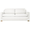 Ashley Sleeper Sofa 80", Off White, Premium Gel Infused Foam Mattress
