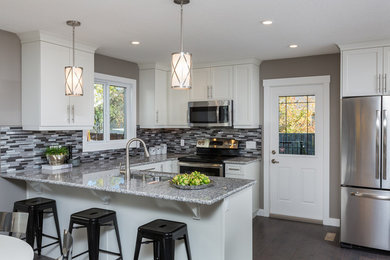 Trendy kitchen photo in Calgary