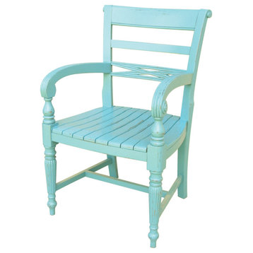 Raffles Arm Chair, Aqua