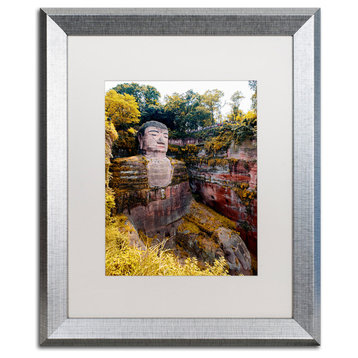 Philippe Hugonnard 'Giant Buddha II' Art, Silver Frame, White Matte, 20"x16"