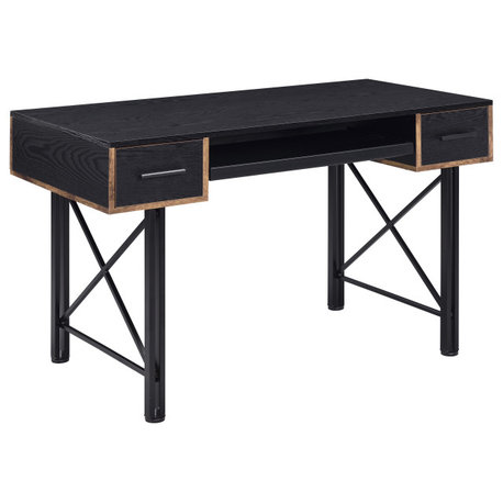 Settea Writing Desk, Black Finish