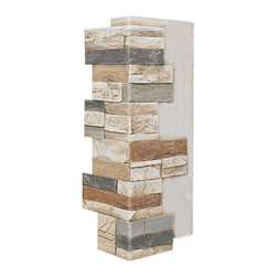136-DURANGO STACKED STONE VENEER CORNER 24"H X 11"W X 1 1/4"D - Wall Panels