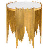 Waterfall Side Table - Gold