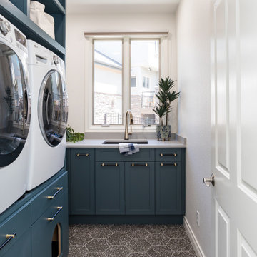 Colorful Laundry Room
