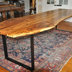 Live Edge Spalted Hickory Dining Tables - Dining Tables