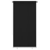 vidaXL Roller Blind Window Shade with Pull Cord Roll up Blackout Blind Black