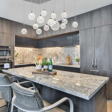 Contemporary Kitchen Island Multi Pendant Lighting Custom Chandelier for Big Isl