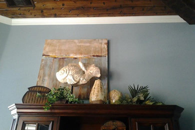 Home office - transitional home office idea in Austin