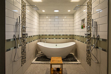 Large trendy master bathroom photo in Atlanta