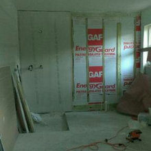 Master Bath,  construction and Finished project