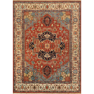 Pasargad Home Serapi Collection Hand-Knotted Wool Area Rug-11' 8'' X 15' 2''
