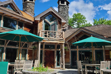 Inspiration for a timeless exterior home remodel in Burlington