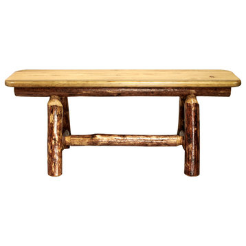 Glacier Country Collection Plank Style Bench, 18x45x18