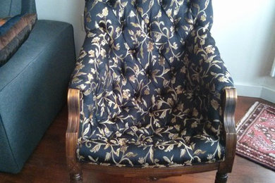 Reupholster Tufted Armchair