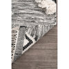 nuLOOM Hand Woven Wool Savannah Moroccan Fringe Area Rug, Black 8'x11'
