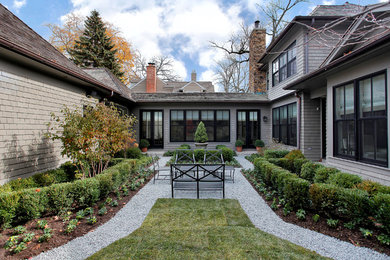 Traditional exterior home idea in Chicago