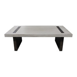 Industrial Metal and Reclaimed Wood Edison Coffee Table - Coffee Tables