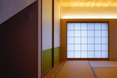 東京23区にある和風のおしゃれな寝室のレイアウト