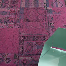 Remembrance carpet tile in Fuchsia from FLOR - Carpet Tiles