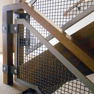 Interior - Grid Paneled Balustrades