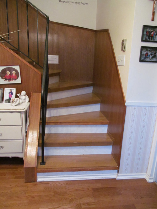 Need Help Updating Staircase Wood Panelling Dilemma Leave As Is Need Help Updating Staircase Wood Panelling Dilemma Leave As Is Or